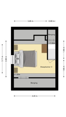 Plattegrond - Van de Coulsterstraat 33, 5021 BK Tilburg 