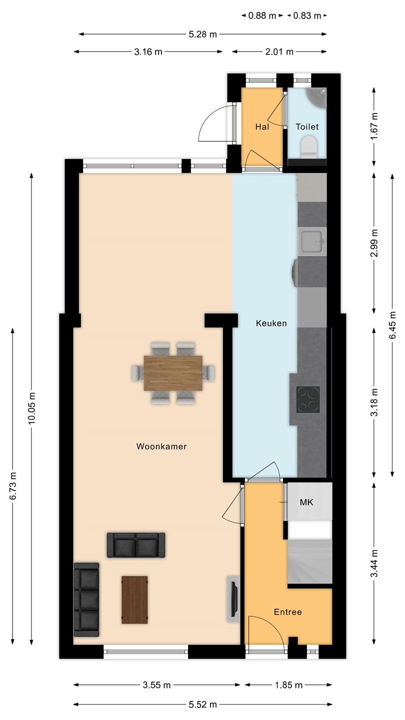 Tussenwoning te koop: Oerlesestraat 212, Tilburg