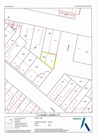 Plattegrond - Lannerstraat 59, 5011 ET Tilburg 