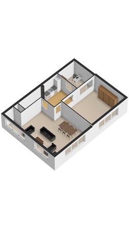 Plattegrond - Herastraat 43-01, 5047 TX Tilburg 