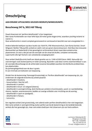 Brochure -  - Bosscheweg 247b, 5013 AB Tilburg