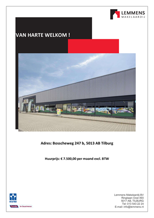 Brochure -  - Bosscheweg 247b, 5013 AB Tilburg