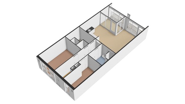 Floorplan - Jan Evertsenstraat 589, 1061 XZ Amsterdam