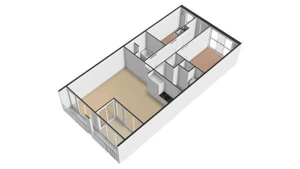 Floorplan - Jan Evertsenstraat 589, 1061 XZ Amsterdam