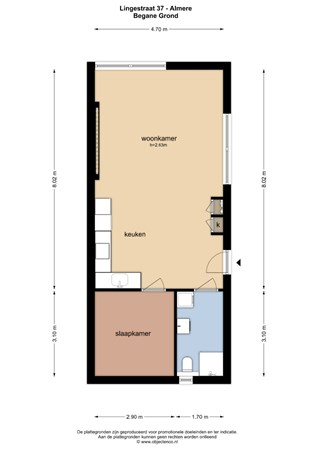 Floorplan - Lingestraat 37, 1316 CP Almere