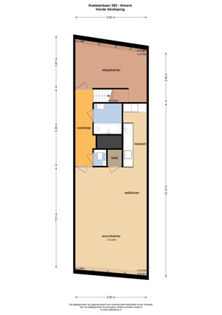 Floorplan - Koetsierbaan 385, 1315 SX Almere