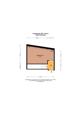 Floorplan - Koetsierbaan 385, 1315 SX Almere