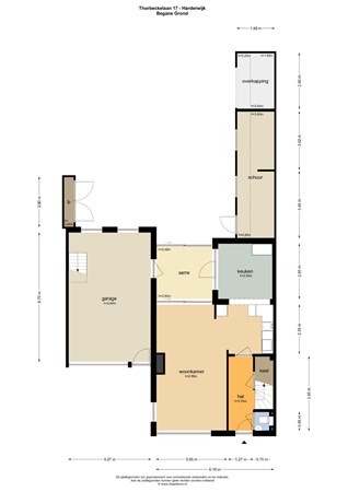 Floorplan - Thorbeckelaan 17, 3843 WL Harderwijk