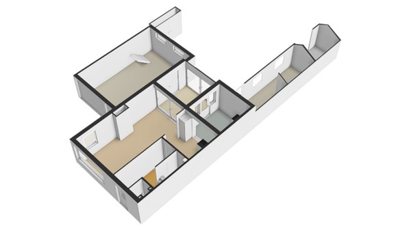 Floorplan - Thorbeckelaan 17, 3843 WL Harderwijk