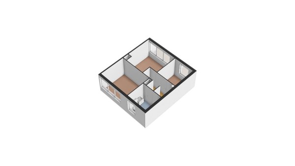 Floorplan - Thorbeckelaan 17, 3843 WL Harderwijk