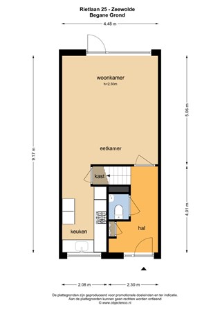 Floorplan - Rietlaan 25, 3893 GK Zeewolde