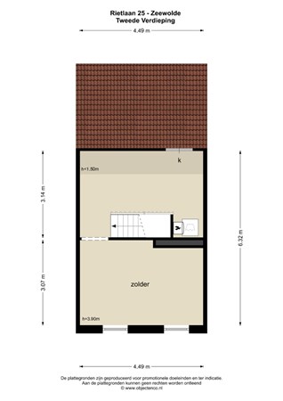 Floorplan - Rietlaan 25, 3893 GK Zeewolde