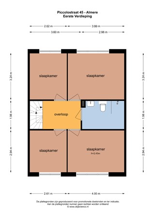 Floorplan - Piccolostraat 45, 1312 RE Almere
