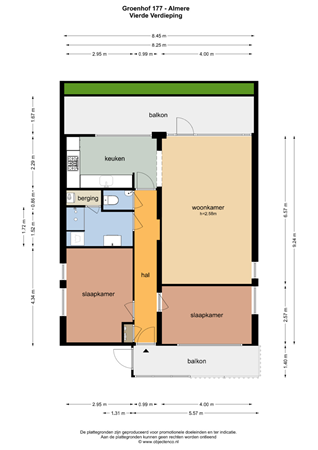 Floorplan - Groenhof 177, 1352 AR Almere