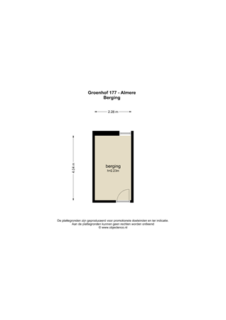 Floorplan - Groenhof 177, 1352 AR Almere