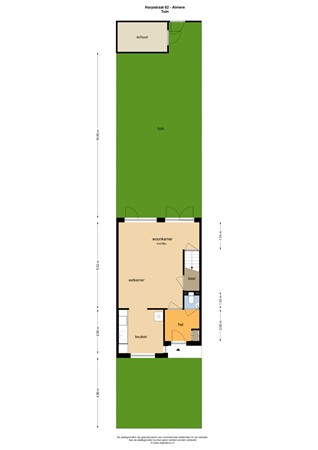 Floorplan - Harpstraat 82, 1312 KP Almere
