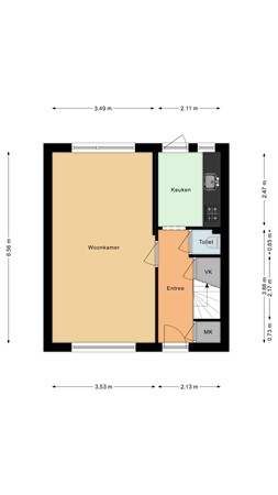 Plattegrond - Hendrikjesweg 73, 8051 ZD Hattem - 164647031_hendrikjesweg_7_begane_grond_first_design_20241029_d23dfc.jpg