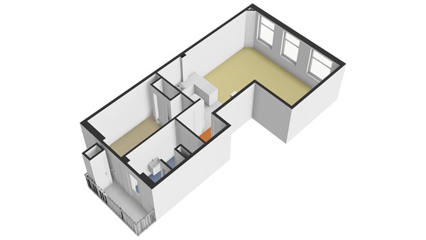 Floorplan - Geuzenkade 80-1, 1056 KP Amsterdam