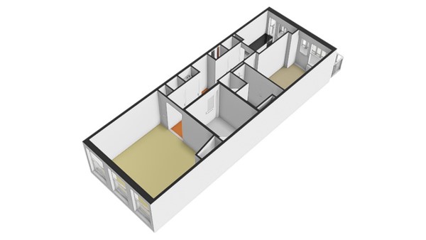 Floorplan - Nieuwe Kerkstraat 117-3, 1018 VJ Amsterdam