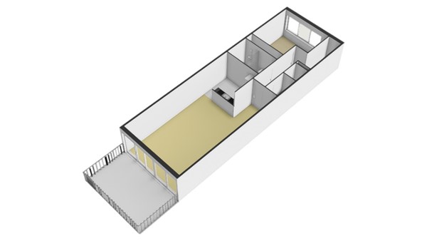 Floorplan - Carolina MacGillavrylaan 618, 1098 XB Amsterdam
