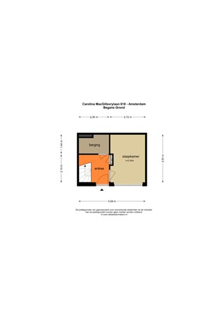 Floorplan - Carolina MacGillavrylaan 618, 1098 XB Amsterdam