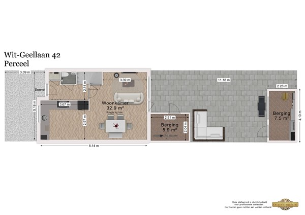 Wit-geellaan 42, 2718 BD Zoetermeer - Perceel2D.jpg