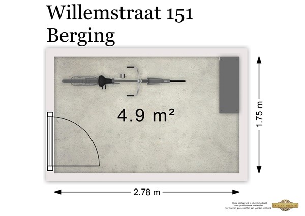 Willemstraat 151, 2713 AD Zoetermeer - Berging2D.jpg