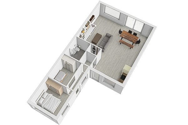 Blauwpolderkade 32, 2355 RB Hoogmade - Woonlaag3D.jpg