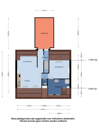 Floor plan - Zeelsterstraat 235-07, 5652 EJ Eindhoven 