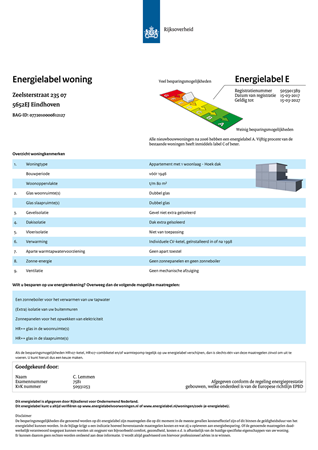 Brochure - energielabel ZS235-07.pdf - Zeelsterstraat 235-07, 5652 EJ Eindhoven