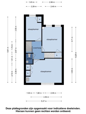 Floor plan - Petrus Dondersstraat, 5614 AH Eindhoven 