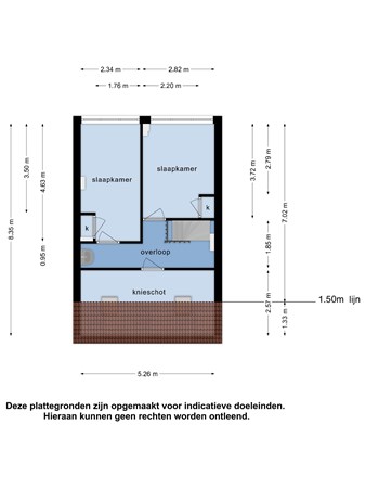 Floor plan - Petrus Dondersstraat, 5614 AH Eindhoven 