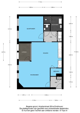 Floor plan - Anjelierstraat, 5644 PG Eindhoven 