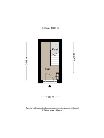 Plattegrond - Kerkakkerstraat, 5616 HA Eindhoven - Hal.jpg