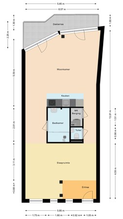 Plattegrond - Markt 17K, 5611 EB Eindhoven - Appartement.jpg