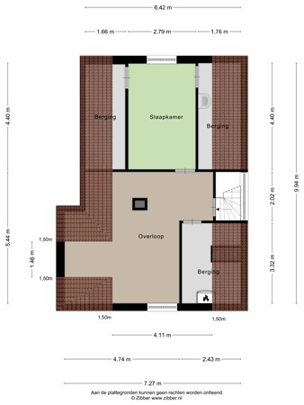 P.J. Blokstraat 51, 2313 ES Leiden - 432012_2D_Tweede_verdieping_P.J._Blokstraat_51_Leiden_03.jpg