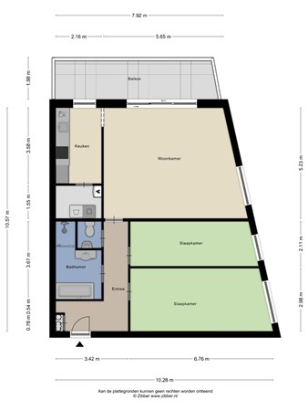 Mien Ruyspark 23, 2343 MX Oegstgeest - 440387_2D_Appartement_Mien_Ruyspark_23_Oegstgeest_01.jpg