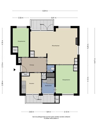 Karel Doormanlaan 26, 2341 TA Oegstgeest - 448388_2D_Appartement_Karel_Doormanlaan_26_Oegstgeest_01.jpg