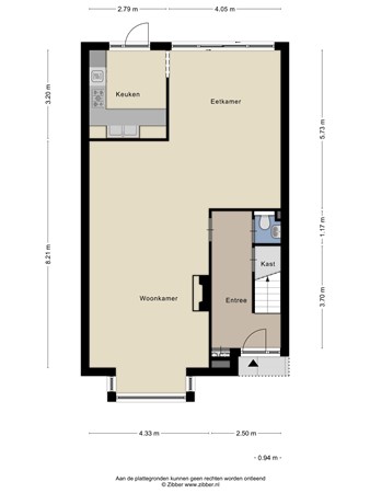 Rhijngeesterstraatweg 107, 2341 BS Oegstgeest - 461501_2D_Begane_Grond_Rhijngeesterstraatweg_107_Oegstgeest_01.jpg