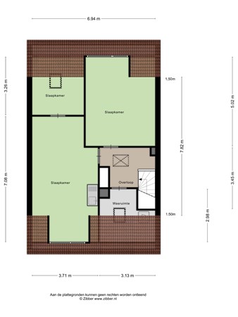 Rhijngeesterstraatweg 107, 2341 BS Oegstgeest - 461501_2D_Tweede_Verdieping_Rhijngeesterstraatweg_107_Oegstgeest_03.jpg