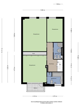 Rhijngeesterstraatweg 107, 2341 BS Oegstgeest - 461501_2D_Eerste_Verdieping_Rhijngeesterstraatweg_107_Oegstgeest_02.jpg