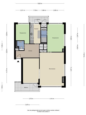 Lelielaan 59, 2343 VZ Oegstgeest - 464805_2D_Appartement_Lelielaan_59_Oegstgeest_01.jpg