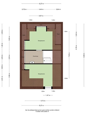 Geversstraat 26, 2342 AA Oegstgeest - 465501_2D_Tweede_Verdieping_Geversstraat_26_Oegstgeest_03.jpg