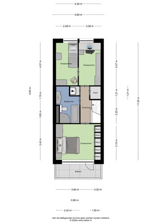 Irislaan 261, 2343 CM Oegstgeest - 475493_2D_Eerste_verdieping_Irislaan_261_Oegstgeest_02.jpg