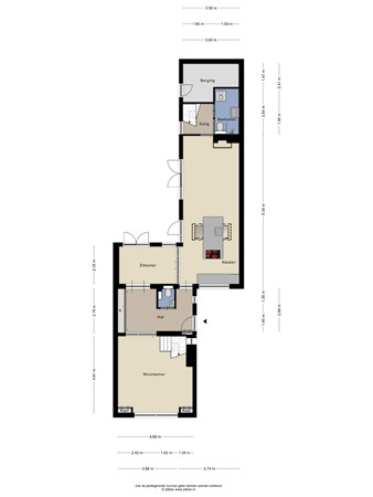 Duinzichtstraat 3, 2341 BW Oegstgeest - 390318_2D_Begane_grond_Duinzichtstraat_3_Oegstgeest_01.jpg