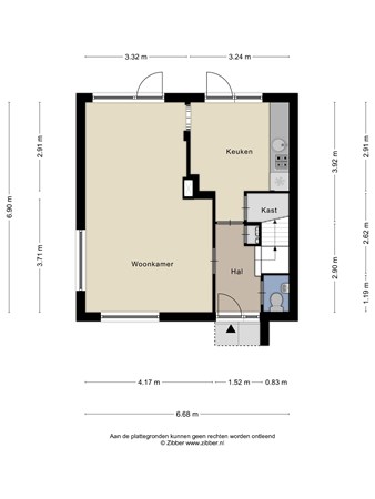 Floorplan - In Den Daal 25, 6438 JK Oirsbeek