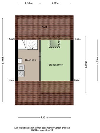 Floorplan - Darwinstraat 14, 6132 GW Sittard