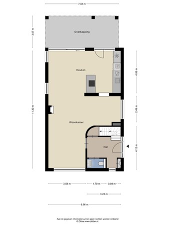 Floorplan - Mozartstraat 34, 6444 AW Brunssum