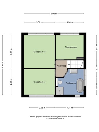 Floorplan - Mozartstraat 34, 6444 AW Brunssum