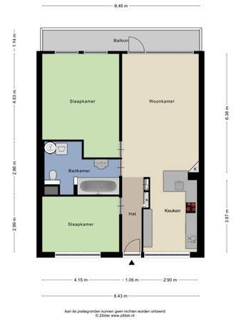 Floorplan - Eisenhowerstraat 562, 6135 BH Sittard